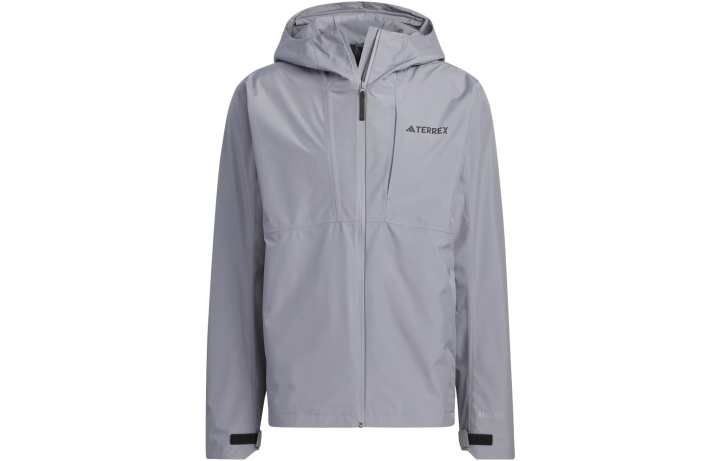 Adidas Adidas Waterproof, Windproof, And Breathable Windbreaker Jacket Men's Light Gray