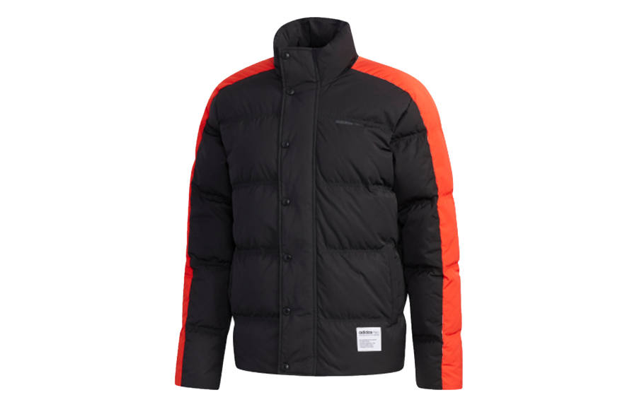 Adidas Neo Down Jackets Men's Black Stand Collar Moderate Other