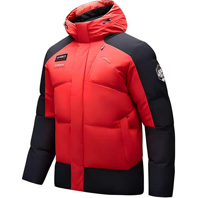 ANTA Anta Down Jacket Men's Classic Red/Basic Black