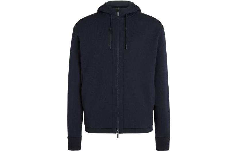 Zzegna Zegna Zip Up Drawstring Hoodie