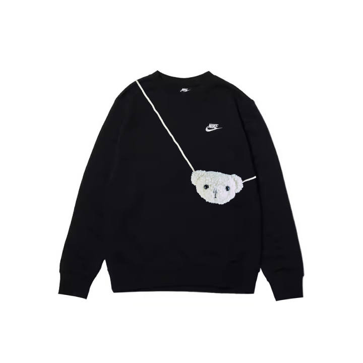 Nike Nike Sweatshirts Men's Black Crew Neck Moderate Regular