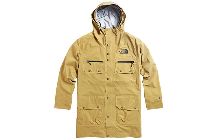 THE NORTH FACE Urban Exploration Windbreaker Jackets Men's Khaki Hooded Moderate