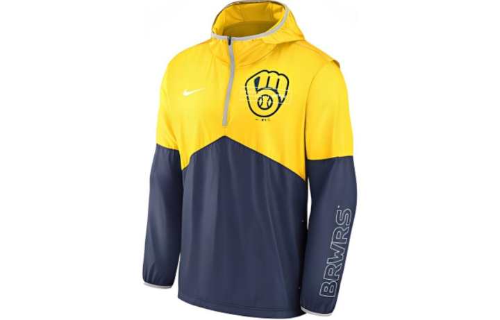 Nike Nike АНОРАК NIKE MENS 1/2 ZIP JACKET Jackets & Coats Men's Blue Yellow