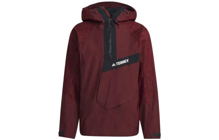 Adidas Adidas Jackets Men's Red Hooded Moderate Straight Fit