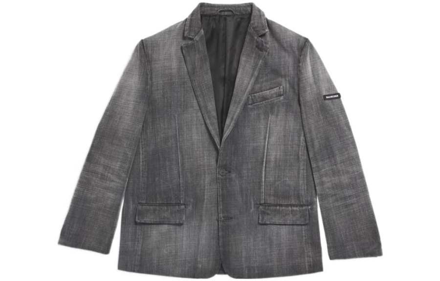 Balenciaga FW23 Business Suit Coat Regular Fit Men's Heather