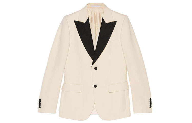 GUCCI Business Suits Men's Ecru Suit Collar Moderate