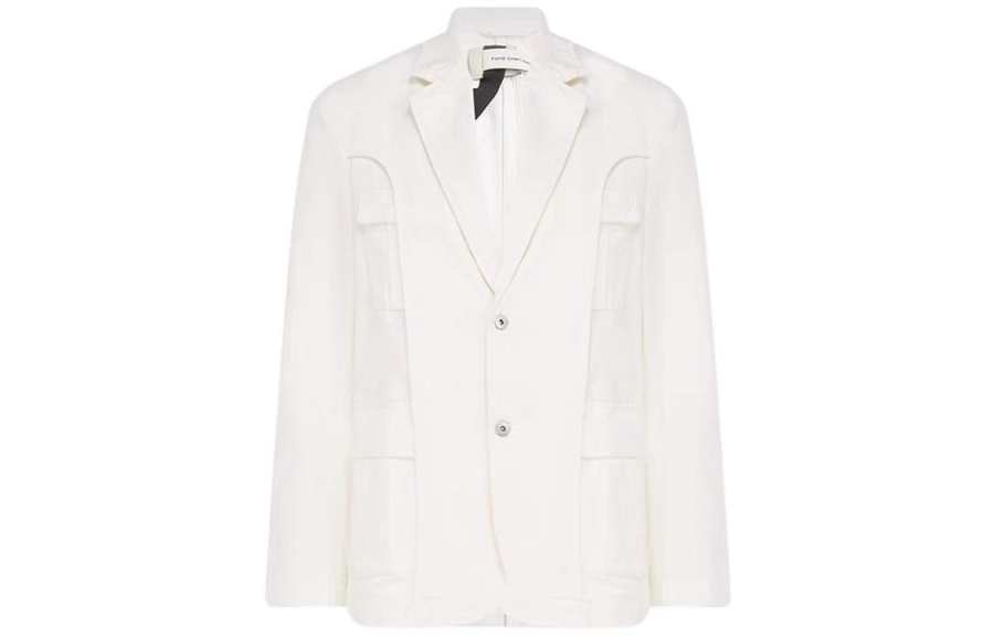 Feng Chen Wang Business Suits Men's White Suit Collar Moderate Business Suit