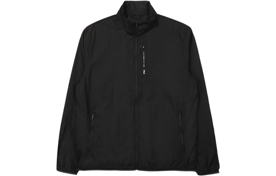 FILA Jackets Men's Black Stand Collar Moderate Other
