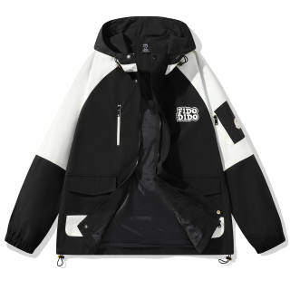 FIDO DIDO Jackets Unisex Hooded Moderate