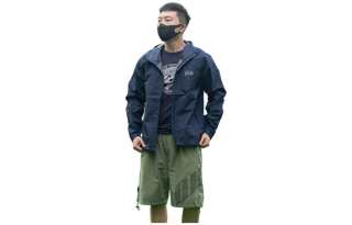 MOUNTAIN HARDWEAR Windbreaker Jackets Men's Hooded Moderate