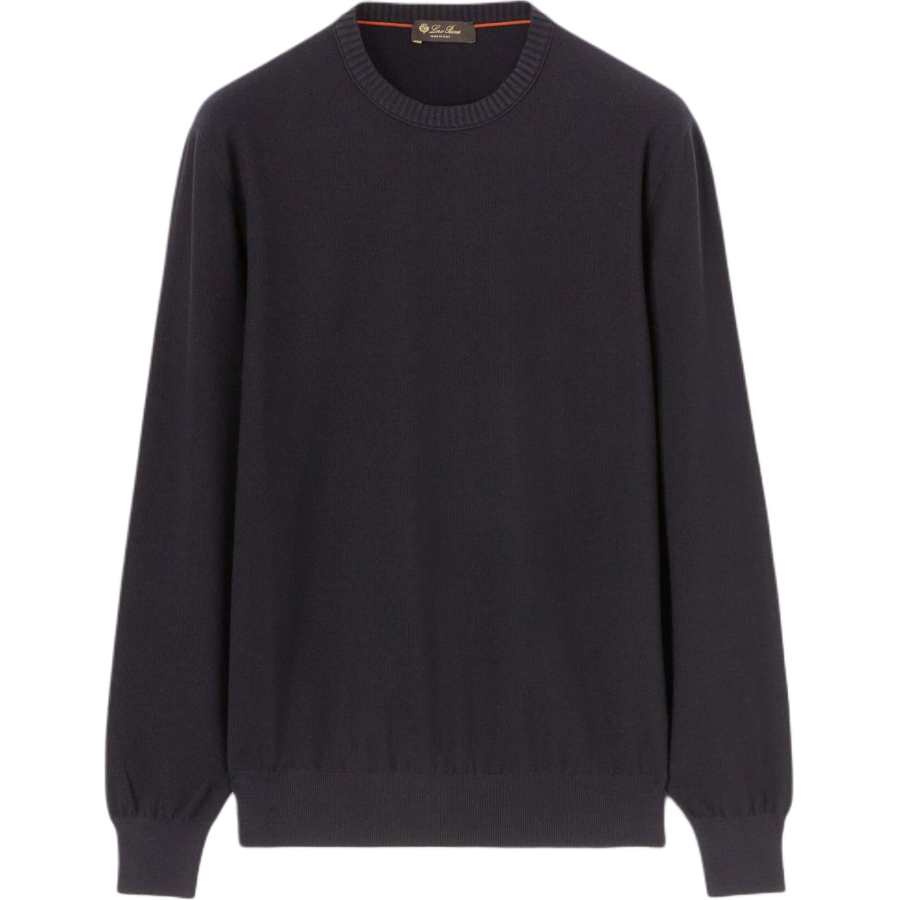 Loro Piana Knitwear Men's Blue Crew Neck Moderate