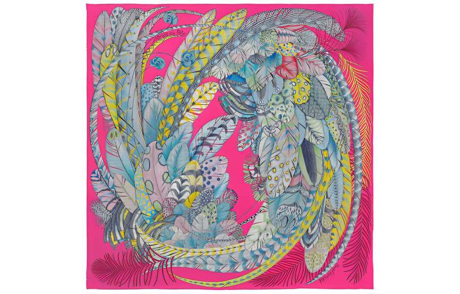 HERMES HERMES Scarves Women's Red