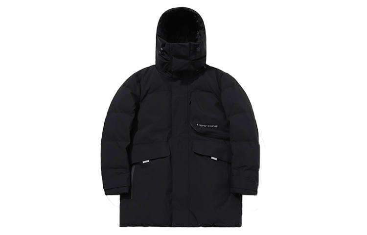 Li-Ning Li Ning Sports Fashion Collection Down Jackets Men's New Standard Black Hooded Moderate
