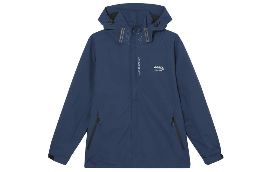 JEEP SPIRIT Waterproof And Windproof Windbreaker Jacket Unisex