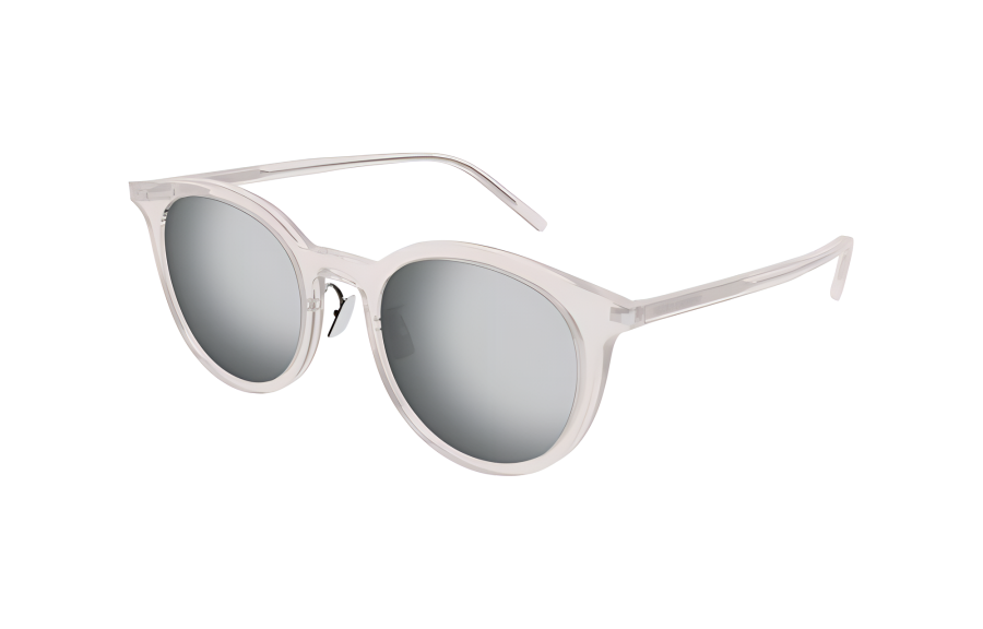 SAINT LAURENT SAINT LAURENT Injection Molded Irregular Shape Sunglasses Unisex Gray