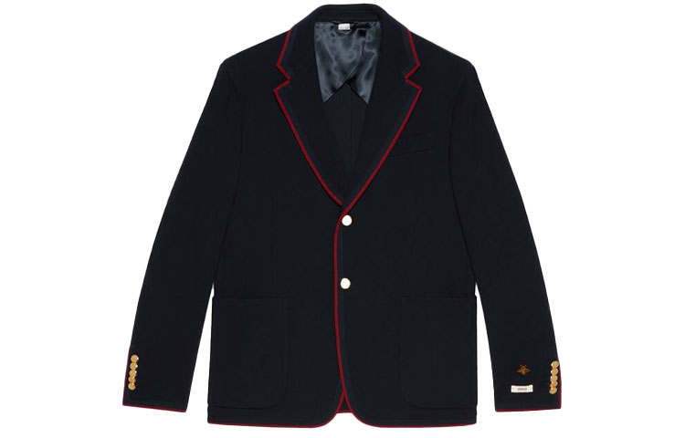 GUCCI Business Suit Coat Men's Dark Blue