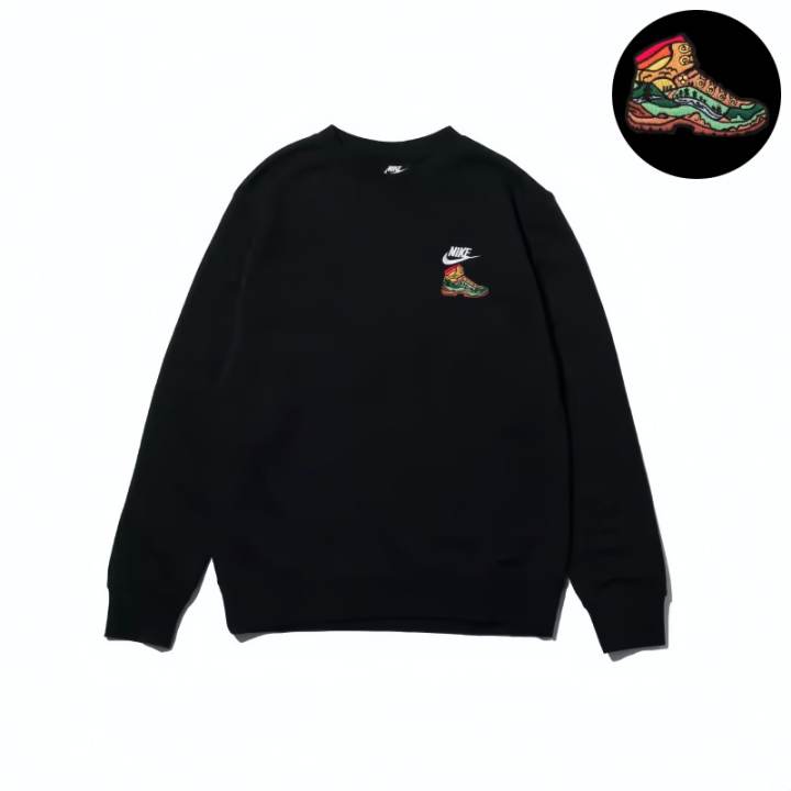 Nike Nike Sweatshirts Unisex Black Crew Neck Moderate Regular
