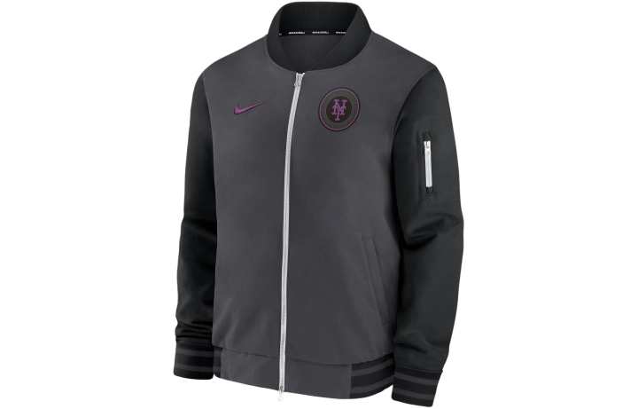 Nike Nike New York Mets Authentic Collection City Connect Game Time Men's Nike Mlb Full Zip Bomber Jacket