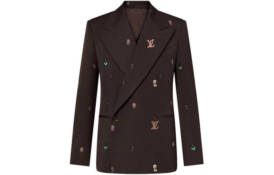 LOUIS VUITTON LOUIS VUITTON Embroidered Double Breasted Jacket Henry Taylor