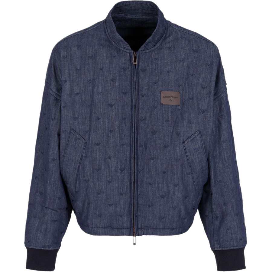 Emporio Armani embroidered bomber jacket