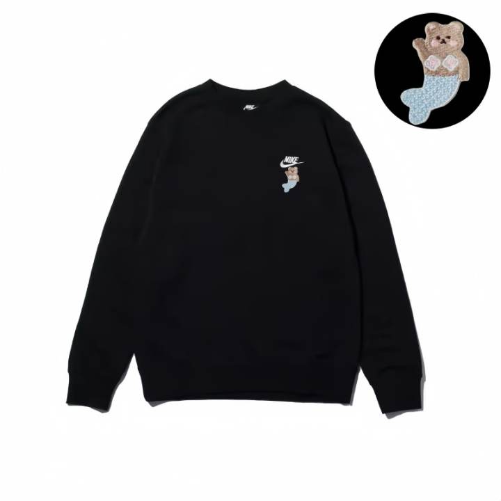 Nike Nike Sweatshirts Unisex Black Crew Neck Moderate Regular