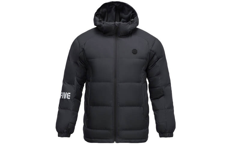 Li-Ning Li Ning Down Jackets Men's Black Hooded Moderate Other
