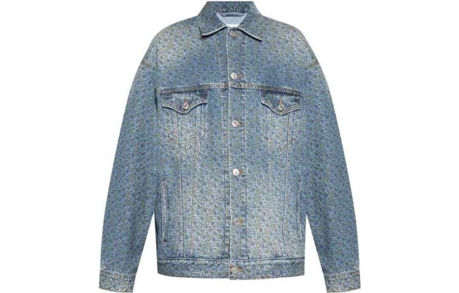 Balenciaga SS23 Denim Jacket Loose Fit Men's Blue