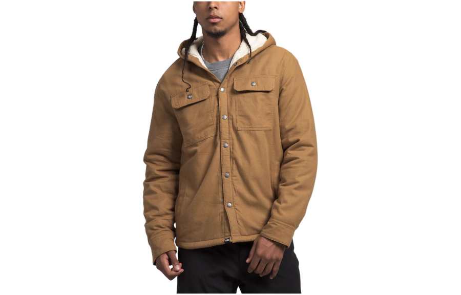 THE NORTH FACE Men's Hooded Campshire Shirt Jackets & Coats Men's Brown