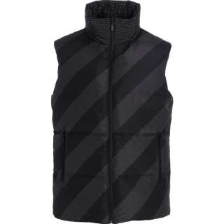 FENDI Down Vests Men's Black Stand Collar Moderate Other
