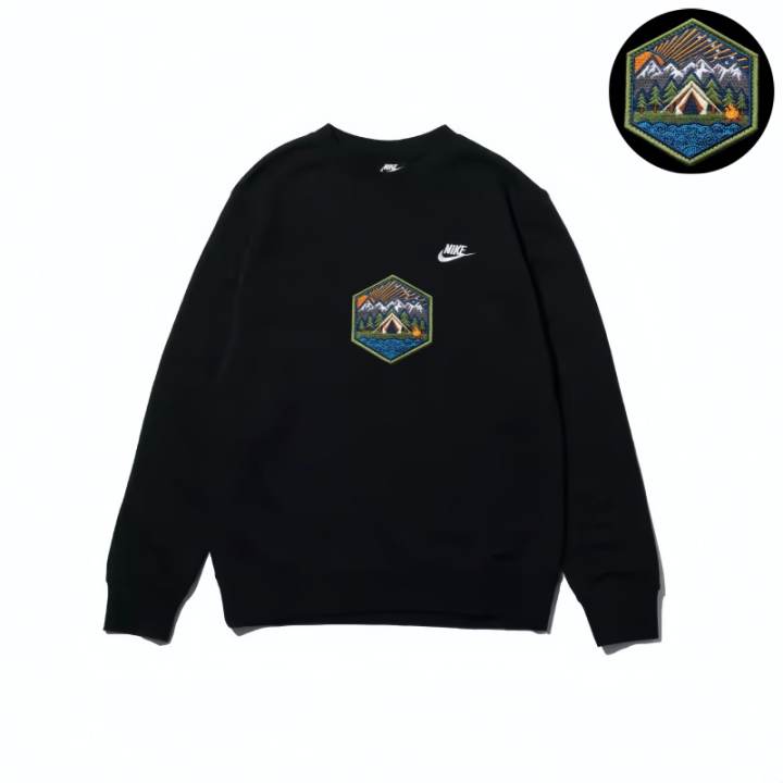 Nike Nike Sweatshirts Unisex Black Crew Neck Moderate Regular