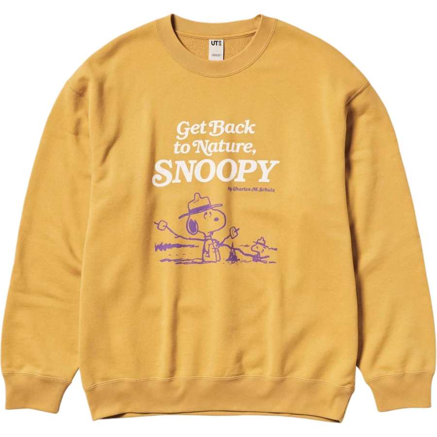 UNIQLO x PEANUTS UT Sweatshirt Unisex Light Yellow