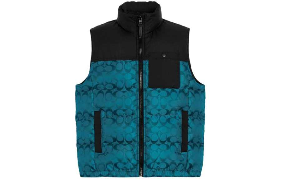 COACH COACH Vests Men's Stand Collar Thickened Other