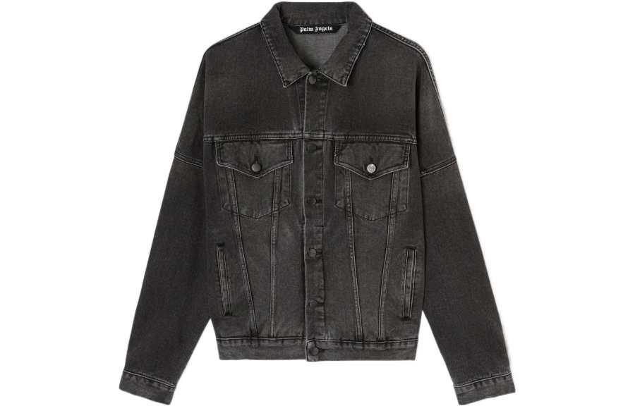 Palm Angels logo-print denim jacket