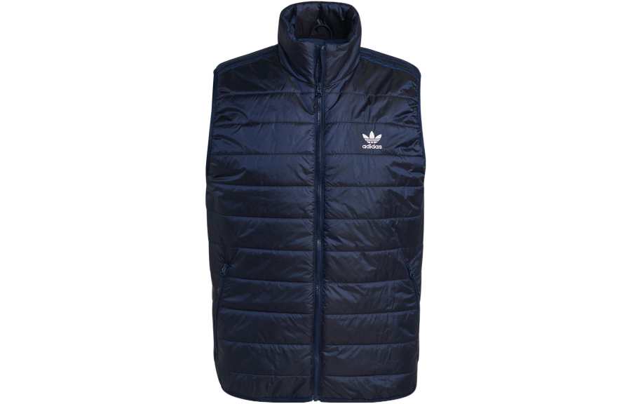 Adidas Originals Vests Men's Blue Stand Collar Moderate Other
