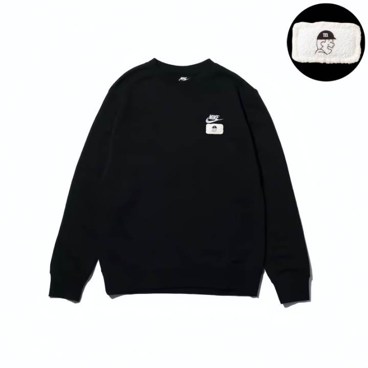 Nike Nike Sweatshirts Unisex Black Crew Neck Moderate Regular