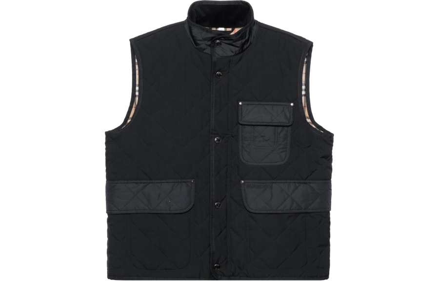 Burberry FW21 Diamond-Quilted Vintage Check Lined Gilet
