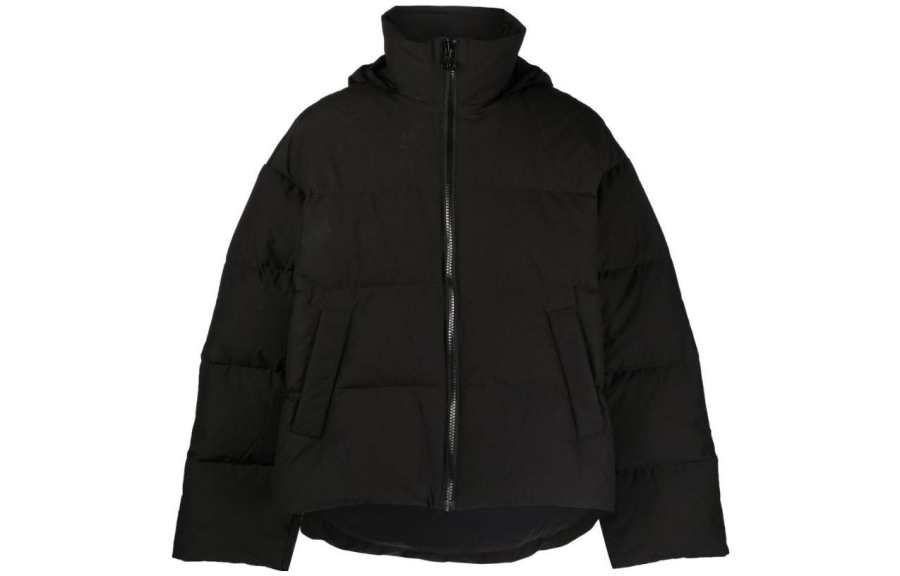 DIESEL DIESEL Jackets Men's Black Stand Collar Moderate Other