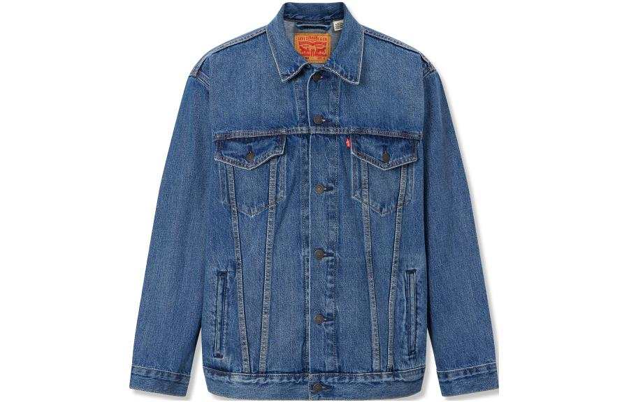 Levis Levis Denim Jackets Men's Blue Lapel Moderate