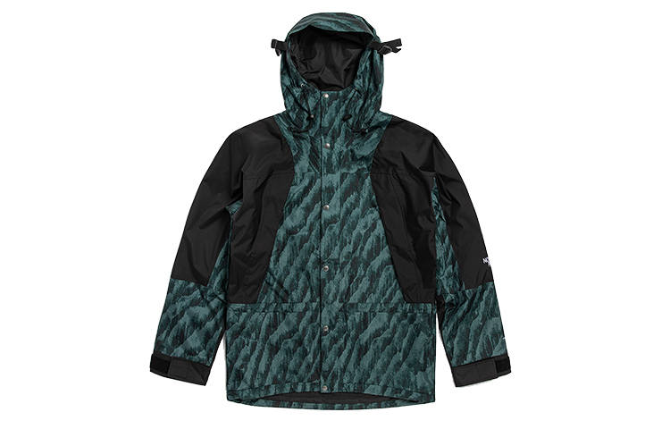 THE NORTH FACE 1994 Collection Windbreaker Jackets Men's Olive Green Hooded Moderate