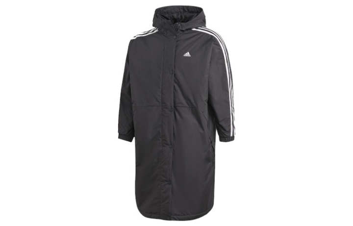 Adidas Adidas Puffer Jackets Women's Black Hooded Moderate Other