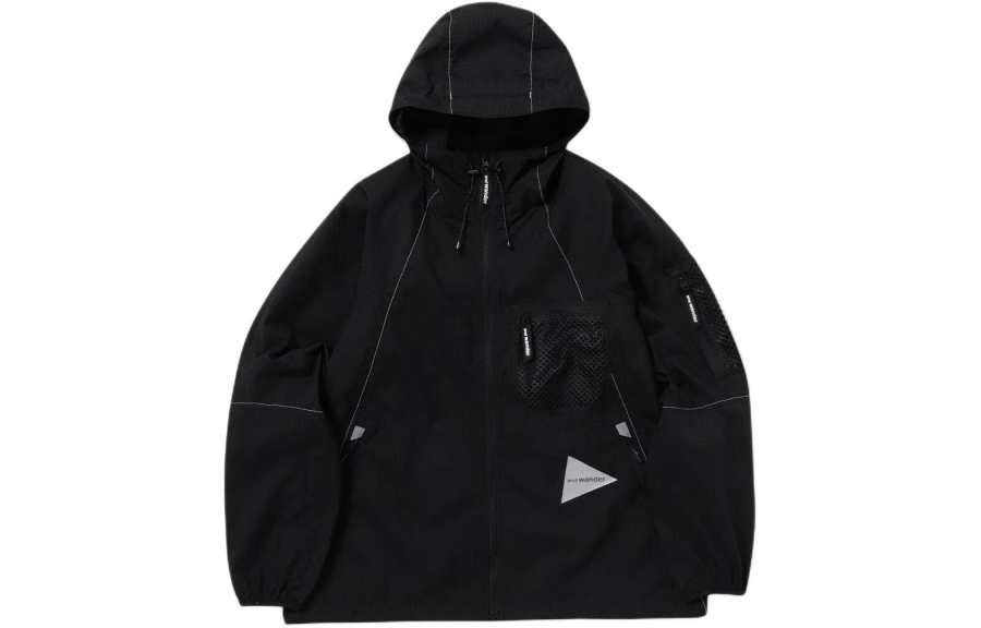 And Wander Mesh pocket Hooded Jacket