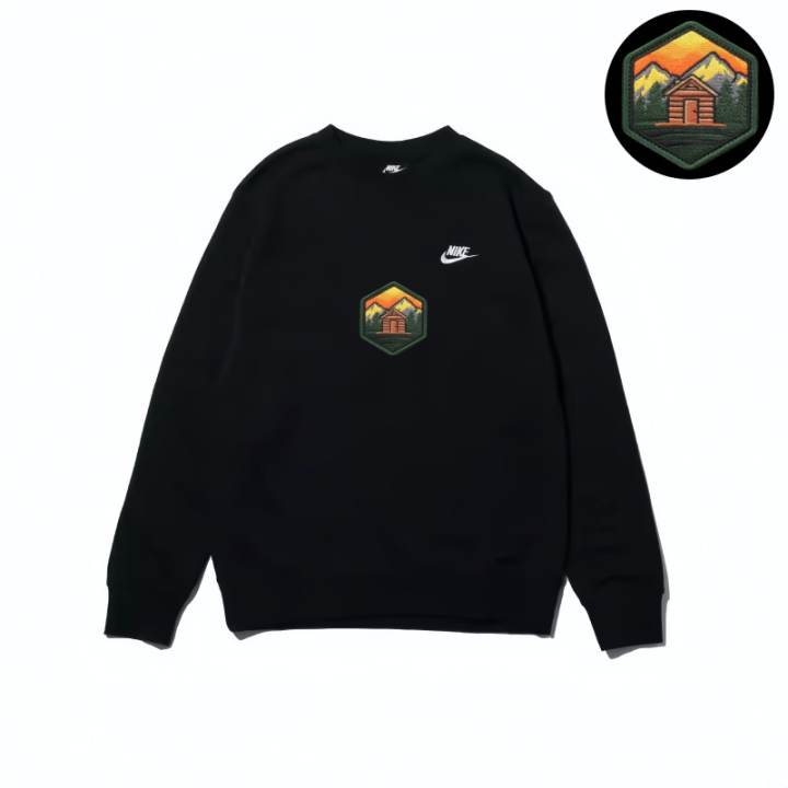Nike Nike Sweatshirts Unisex Black Crew Neck Moderate Regular