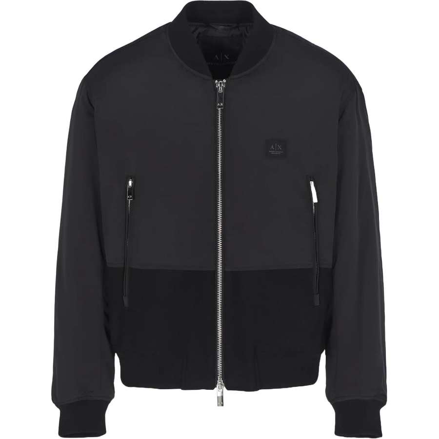 ARMANI EXCHANGE Armani Exchange logo-patch bomber jacket