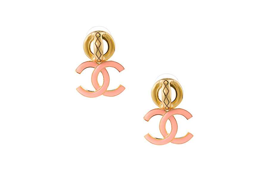 CHANEL CHANEL Earrings Women's Pink