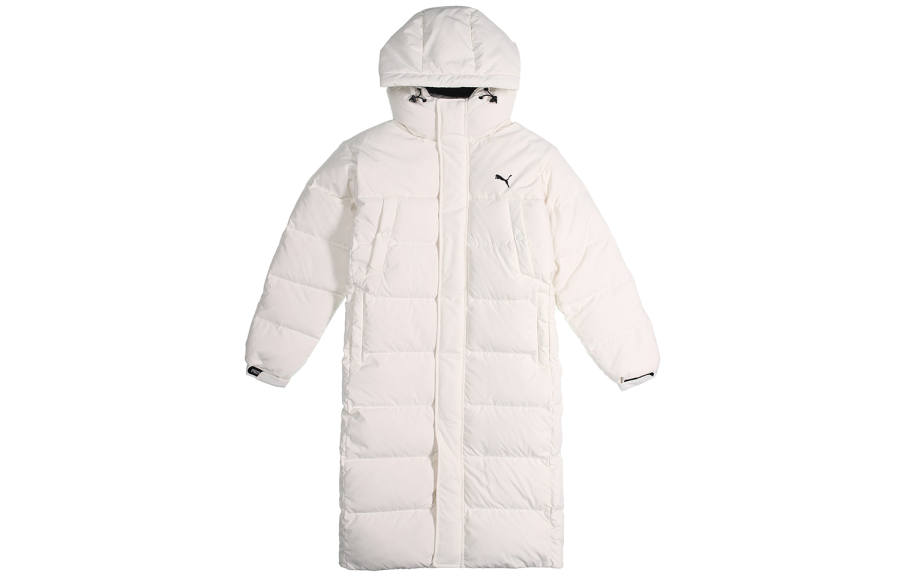 PUMA PUMA Down Jackets Unisex White Hooded Moderate Other