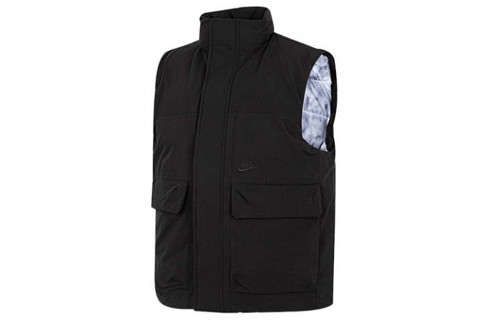 Nike Nike Vests Men's Black Stand Collar Moderate Other