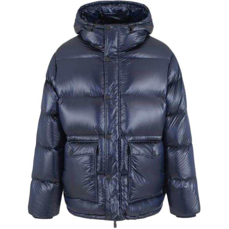 EMPORIO ARMANI EA7 FW24 Down Jacket Men's Navy Blue