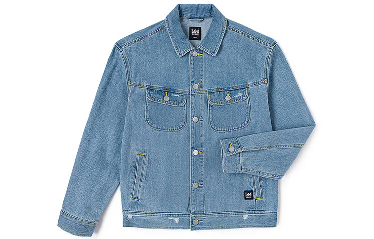 Lee Lee Xline Denim Jacket Unisex Light Blue