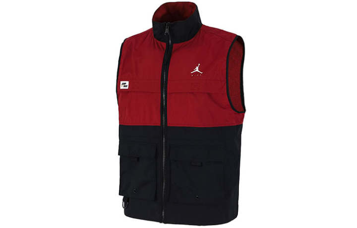 Jordan Jordan Vests Men's Red Stand Collar Moderate Other