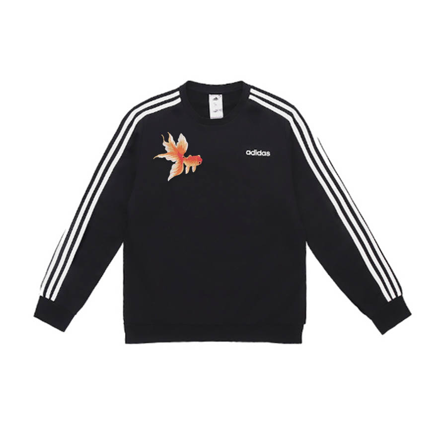 Adidas Adidas Sweatshirts Unisex Black Crew Neck Moderate Regular